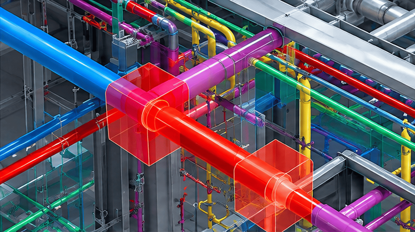 BIM clash detection of multi-discipline systems
